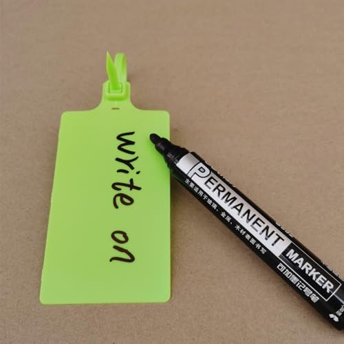 Plastic Seals Shipping Tags Logistics Use Big Sign Tie Large Label Tie, 255mm Total Length, Package of 100pcs (Fluorescent Green) - Image 5