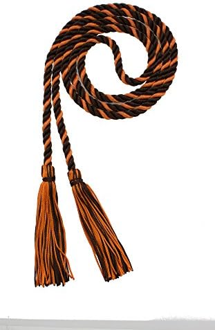 Tassel Depot Graduation Honor Cord - Brown/Orange - Every School Color Available - Made In Usa by TasselDepot