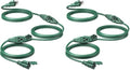 DEWENWILS 25Ft Outdoor Extension Cord, Evenly Spaced 3 Outlets Plugs with Safety Cover, 16/3 SJTW Weatherproof Wire for Outdoor String Lights, ETL Listed (Pack of 2) by DEWENWILS