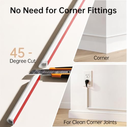 40in Silicone Cord Hider for 1 Wire, Self-Adhesive TV Cable Hider for Wall - Image 5