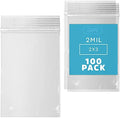 2" x 3" Small Zip Bags, Bulk Case of 4,000, Clear Plastic Reclosable Poly Baggies, 2 mil with Resealable Zip Top Lock for Storage & Packaging Jewelry, Pills, Meds, Candy, Beads & Seeds. GPI by GPI