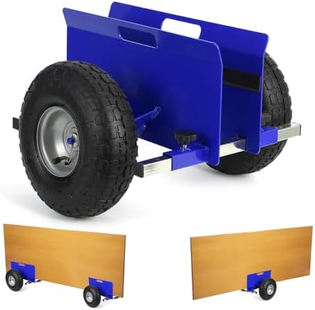 600 LBS Panel Dolly, Door Dolly Adjustable Drywall Mover with 10" Tires by Unknown