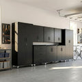 Garage Cabinet System | Heavy Duty Steel All-in-One Modular Garage Cabinet Set for Ultimate Workshop Organization | Easy Assembly Garage Storage Cabinets & Tool Bench by VIYET