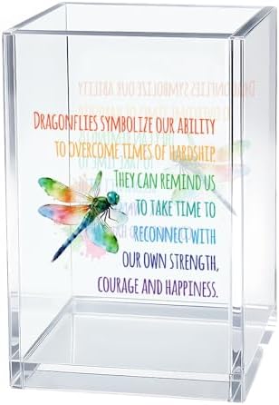Dragonflies Symbolize Our Ability Pen Holder Makeup Brushes Organizer by Unknown