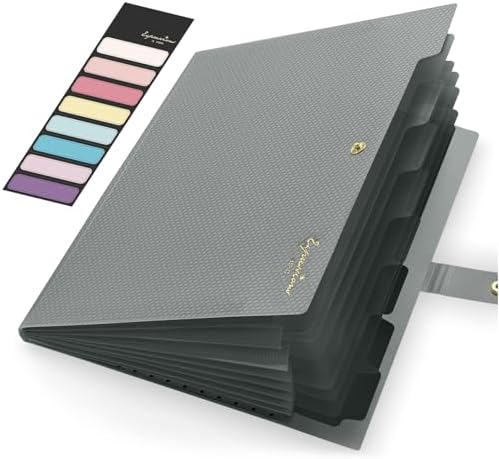 Sooez Accordion File Organizer 8 Pocket, Expanding File Folder with Labels by Sooez