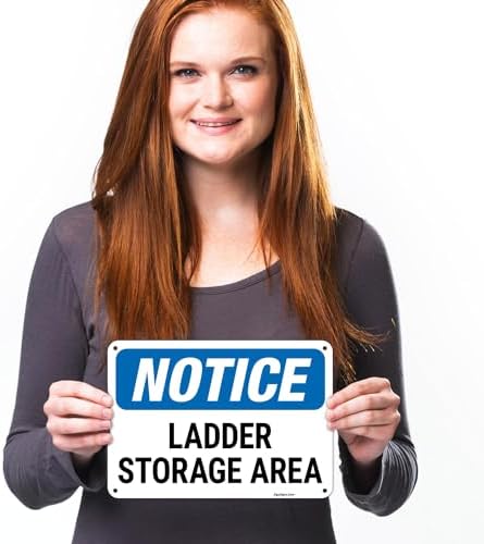 OSHA Notice Ladder Storage Area Sign, - Image 2