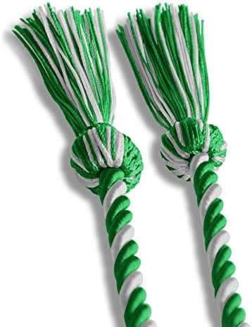 Endea Graduation Single Honor Cord Two-Color (Green/White) - Image 4