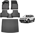 AIPOIL® Floor Mats & Cargo Liner Set for 2022-2026 Volkswagen Taos AWD All Weather Protection TPE Anti-Slip Automotive Full Set Custom VW Taos AWD Car Mats Accessories - Black by AIPOIL