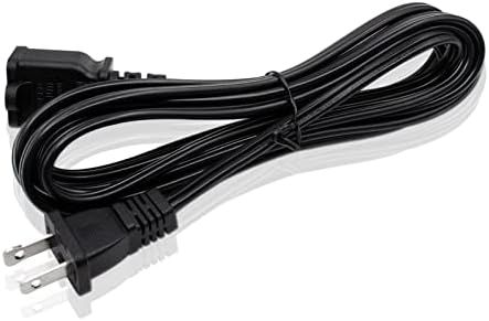 Black Extension Cord 10 Ft,2 Prong Extension Cords US Flat and Thin Male/Female Power Cable, UL Listed Perfect for Home Appliances, Office or Christmas Lights by Yeatel