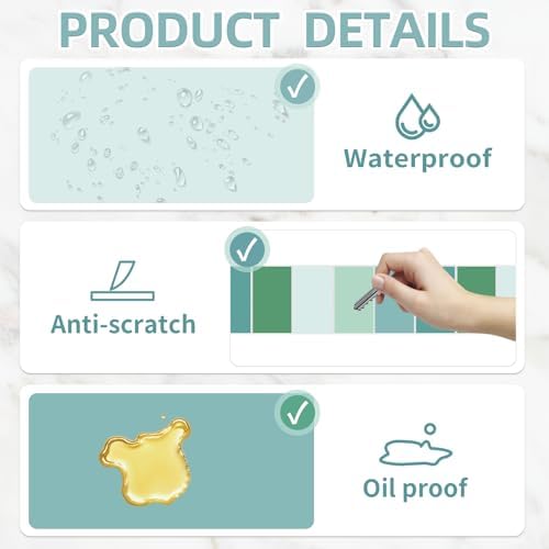 2''x1'' Green Direct Thermal Barcode Labels,Self-Adhesive Thermal Printer Stickers for Address Design DIY Logo Business - Image 3