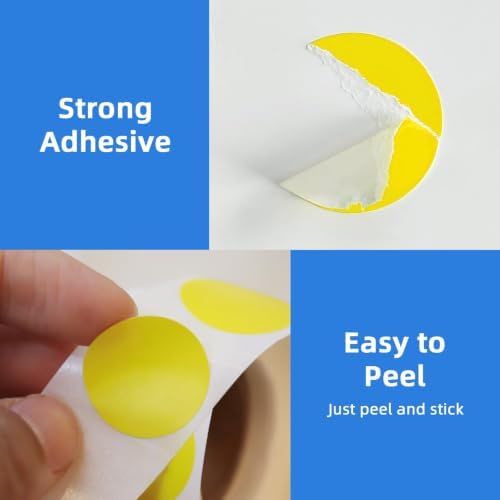 3/4" Round Color Coding Circle Dot Sticker Labels, 6 Colors - Image 4