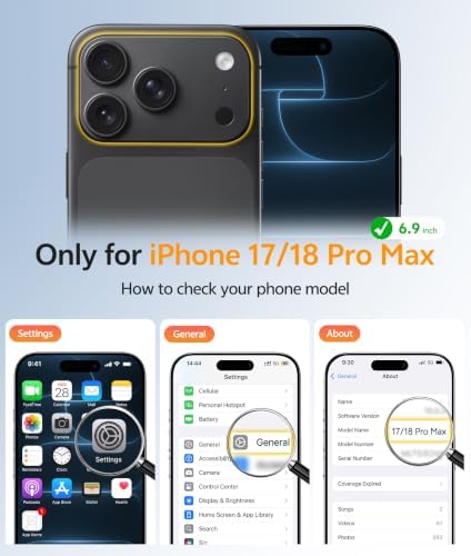 FNTCASE for iPhone 18 Pro Max Case/iPhone 17 Pro Max Case, Screen Protector - Image 2
