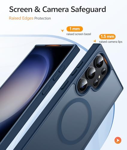FNTCASE for Samsung Galaxy S23 Ultra Case, Compatible with Magsafe, Blue - Image 4