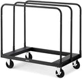 VEVOR Steel Panel Truck, 1500 LBS Panel Dolly Cart with 5" Swivel Casters and 36.02" x 24.02" Deck, Heavy-Duty Drywall Sheet Cart, Handling Wall Panel, Sheetrock, Lumber for Garage, Home, Warehouse by VEVOR