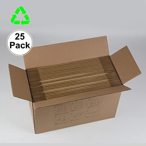11x8x2 Inches Shipping Boxes Pack of 25, Brown Corrugated Cardboard Boxes for Small Bussiness - Image 7