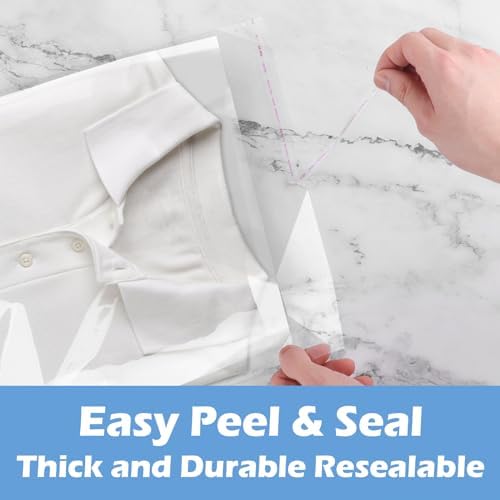70 Pack 12x16" Clear Cellophane Bags for Shirts, Gift Wrapping, Artwork - Image 5