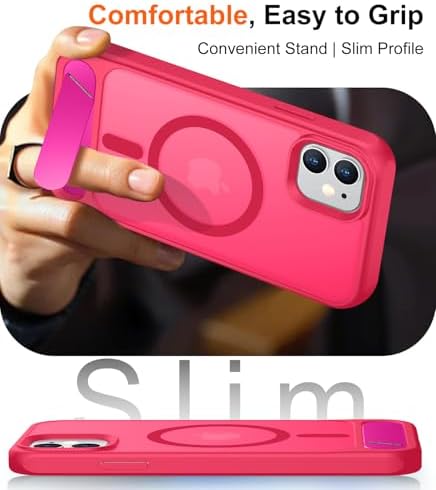 Temdan Magnetic Compatible with iPhone 11 Phone Case, [Built-in Invisible Kickstand][Compatible with MagSafe] [Military Grade Shockproof] Slim Translucent Matte Phone Case for iPhone 11 6.1" - Image 6