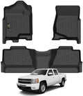 Floor Mats 2007-2013 for Chevy Silverado & GMC Sierra 1500 Crewcab by YonMeoo