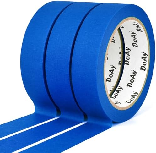 3 Pack Blue Painters Tape - Masking Tape 1 Inch Wide - Multi-Surface, Smart Adhesion, Indoor & Outdoor - 270FT Total - Paint Tape for DIY, Labeling, Art, Car, General Purpose (#3910) - Image 2