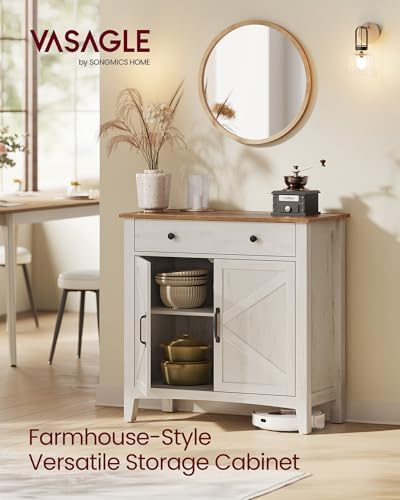 VASAGLE Buffet Cabinet, Coffee Bar with a Drawer, Adjustable Shelf - Image 4