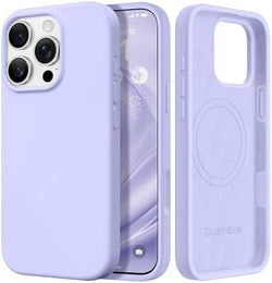 GolbinBox Magnetic for iPhone 16 Pro Case, Silicone Cover, Lilac by GolbinBox