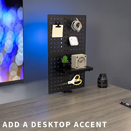 VIVO Black Clamp-on 12 x 20 inch Desk Pegboard, PP-DK12B - Image 4