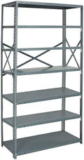 Quantum Storage Systems 75-1836-7 IRONMAN Solid Heavy Duty 7 Shelves 75" H x 36" W x 18" D by QuantumStorageSystems