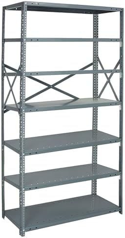 Quantum Storage Systems 75-1836-7 IRONMAN Solid Heavy Duty 7 Shelves 75" H x 36" W x 18" D by QuantumStorageSystems