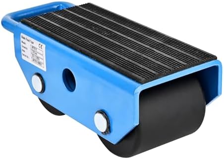 Fixed Machinery Skates for Machine Moving 5500 lbs, 2 Nylon Rollers by Amarite