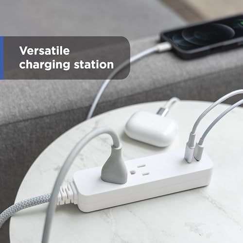 GE Surge Protector Power Strip with USB Ports, Combo Pack - Image 5
