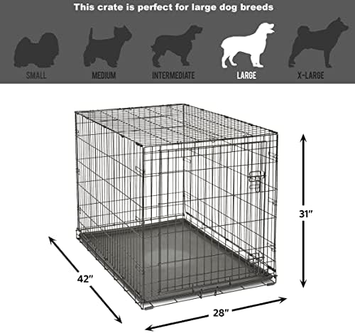 New World by Midwest 42-Inch Single Door Crate, for Large Breeds, 71-90 lbs - Image 7