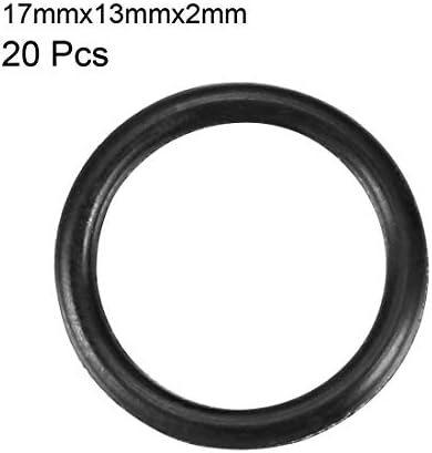 uxcell Pack of 20 Nitrile Rubber O-Rings 17mm OD 13mm ID 2mm Width - Image 2