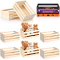 Cinnvoice 6 Pcs 9.5'' Halloween Small Wooden Crate for Storage by QinYee