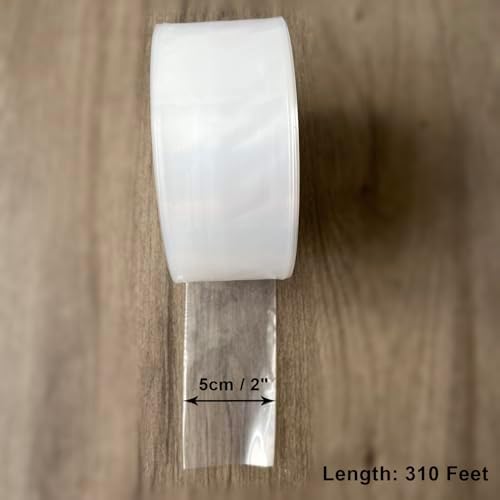 2 Mil Poly Tubing Roll for Packaging and Safe Storage of Food,2"Wx320'L - Image 3