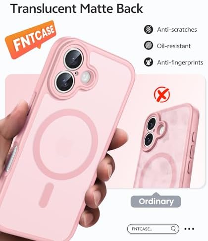 FNTCASE for iPhone 16 Plus Case, Fit for Magsafe, Screen Protector - Image 6