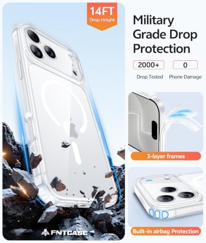FNTCASE for iPhone 18 Pro Max Case/iPhone 17 Pro Max Case, Screen Protector - Image 5