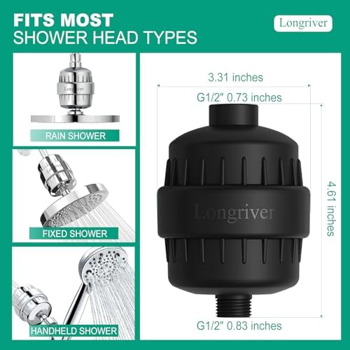 Longriver R7 Shower Filter High Put Shower Water Filter for Hard Water - Image 6