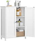 Yaheetech Small Bathroom Storage Cabinet for Towels with 2 Doors, White by Yaheetech