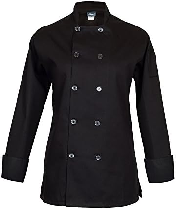 FAME Women's Basic Short Sleeve Chef Coat - C100PS - Image 2