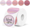 2''Holographic Pink Gradient Thermal Label,Self-Adhesive Round Thermal Printer Sticker for DIY Logo Design,Name Tag,Thanks Card 300 Labels/Roll by Unknown