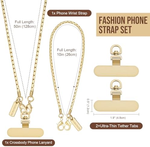 Dadanism Universal Phone Lanyard Set, Gold - Image 3