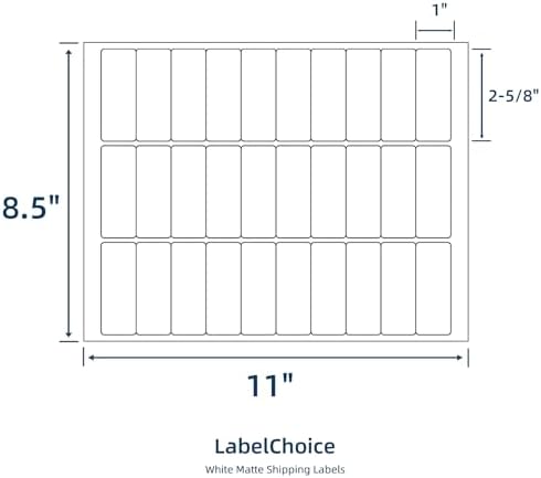 500 Sheets 15000 Pcs 30 Up Labels 1" x2-5/8 Shipping Address Labels for Laser & Inkjet Printers, Mailing Labels 30 per Sheet Return Address Stickers, 30 per Page on US Letter - Image 2