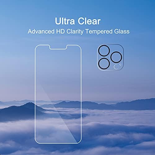 Ailun Screen Protector + Camera Lens Protector for iPhone 13 Pro, 2+2 Pack - Image 4