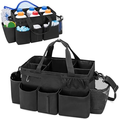 LoDrid Hot Tub Chemical Storage Bag with Handle and Shoulder Strap, Black by LoDridDirect