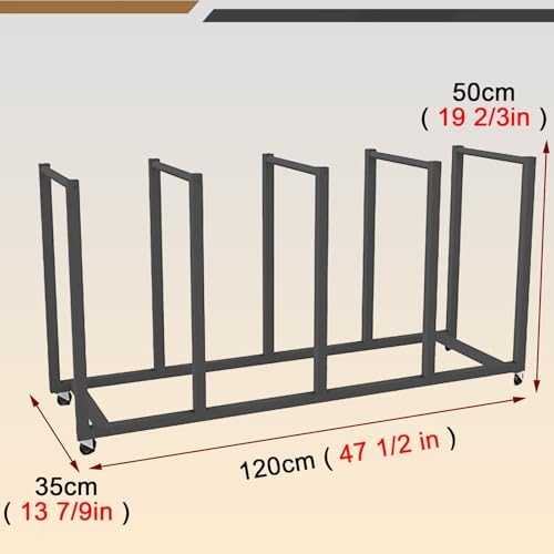 Commercial Carton Storage Rack Cartons Cart, Large Portable Cardboard Stand with Casters Wheels, for Warehouse/Shipping Station Hold Broken Down Boxes(Hold 80-110 Pcs) - Image 2