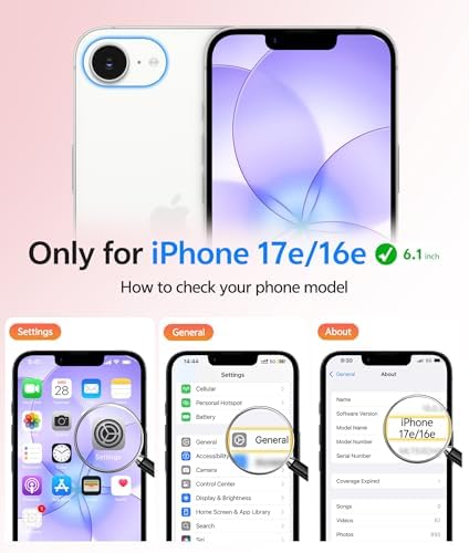 FNTCASE for iPhone 17e/ iPhone 16e Case, Fit for Magsafe, Screen Protector - Image 2