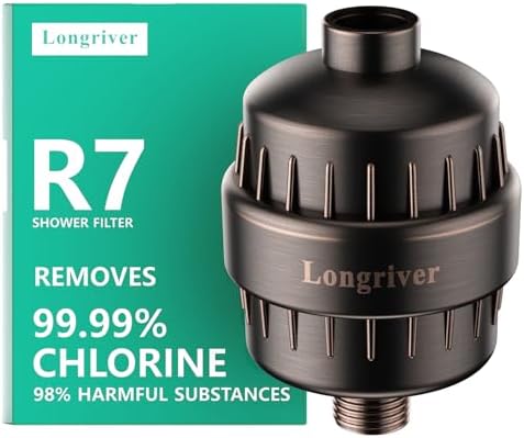 Longriver R7 Shower Filter High Put Shower Water Filter for Hard Water by DesignedforaSpa-LikeShower