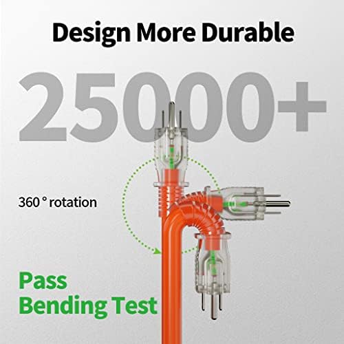 POWGRN 300 FT 12/3 Outdoor Extension Cord Waterproof Heavy Duty Power Cord - Image 3