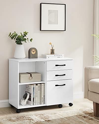 VASAGLE 3-Drawer Lateral File Cabinet, Home Office Printer Stand - Image 2