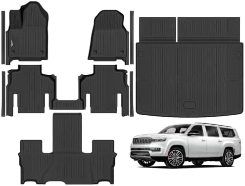 Floor Mat Set for 2026 Jeep Grand Wagoneer L 7 Seats by TongamaAllWeatherFloorMats